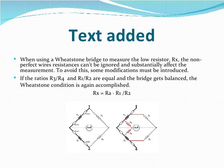 kelvin bridge wheatstone bridge filetype
